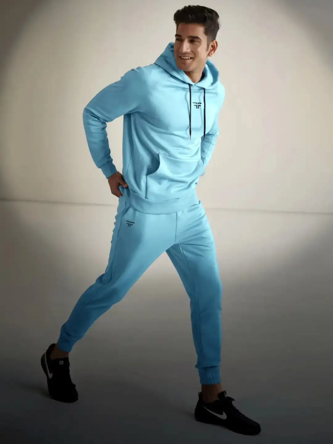 || ICE BLUE THERMAL CO-ORD SET (HOODIE AND JOGGER COMBO) ||