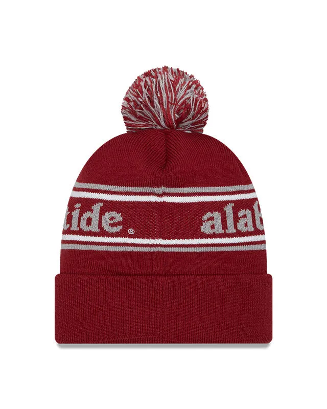 Alabama Crimson Tide Crimson New Era Marquee Cuffed Knit Hat with Pom