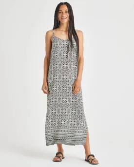 Alessandra Duomo Print Silk Dress