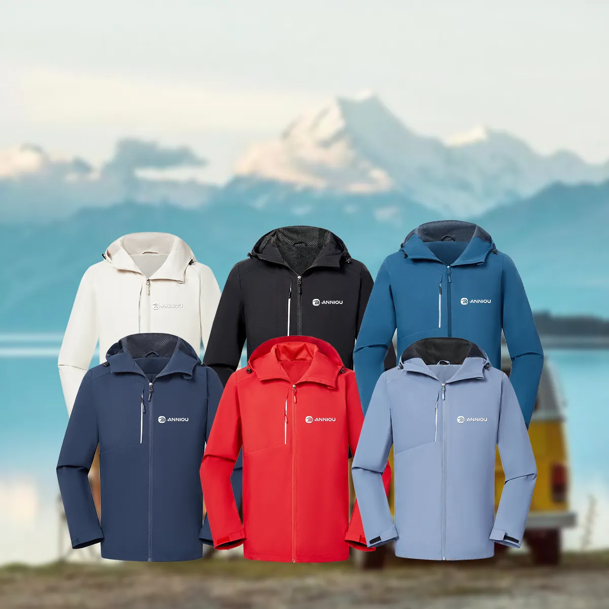 ANNIOU Lightweight Hiking Shell Jacket