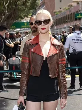 Anya Taylor Joy Short Body Biker Leather Jacket