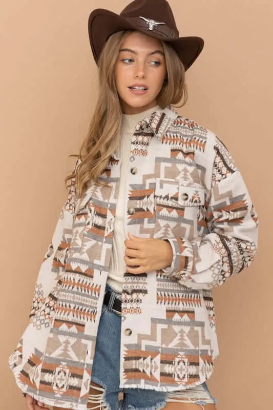 Aztec Western Shacket