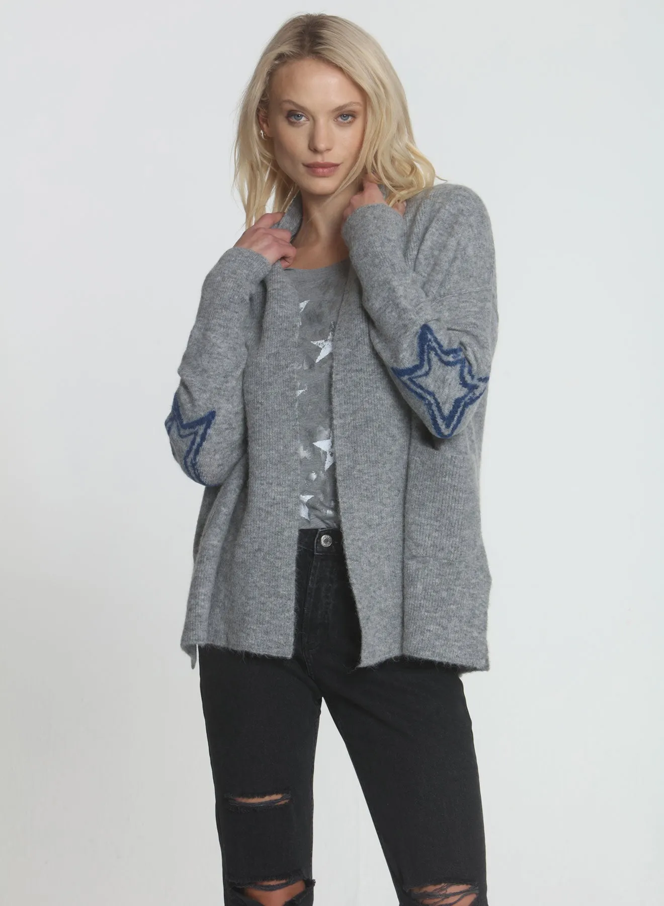 Bella Cozy Cardigan - Grey