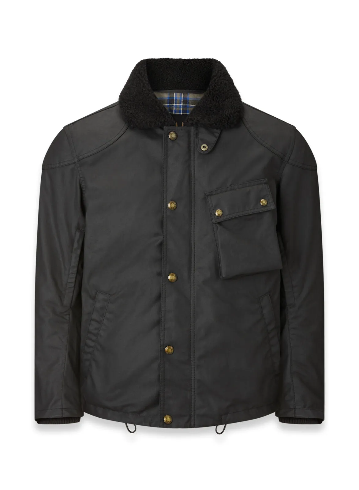 Belstaff Convoy Technical Waxed Motorcycle Jacket - Black