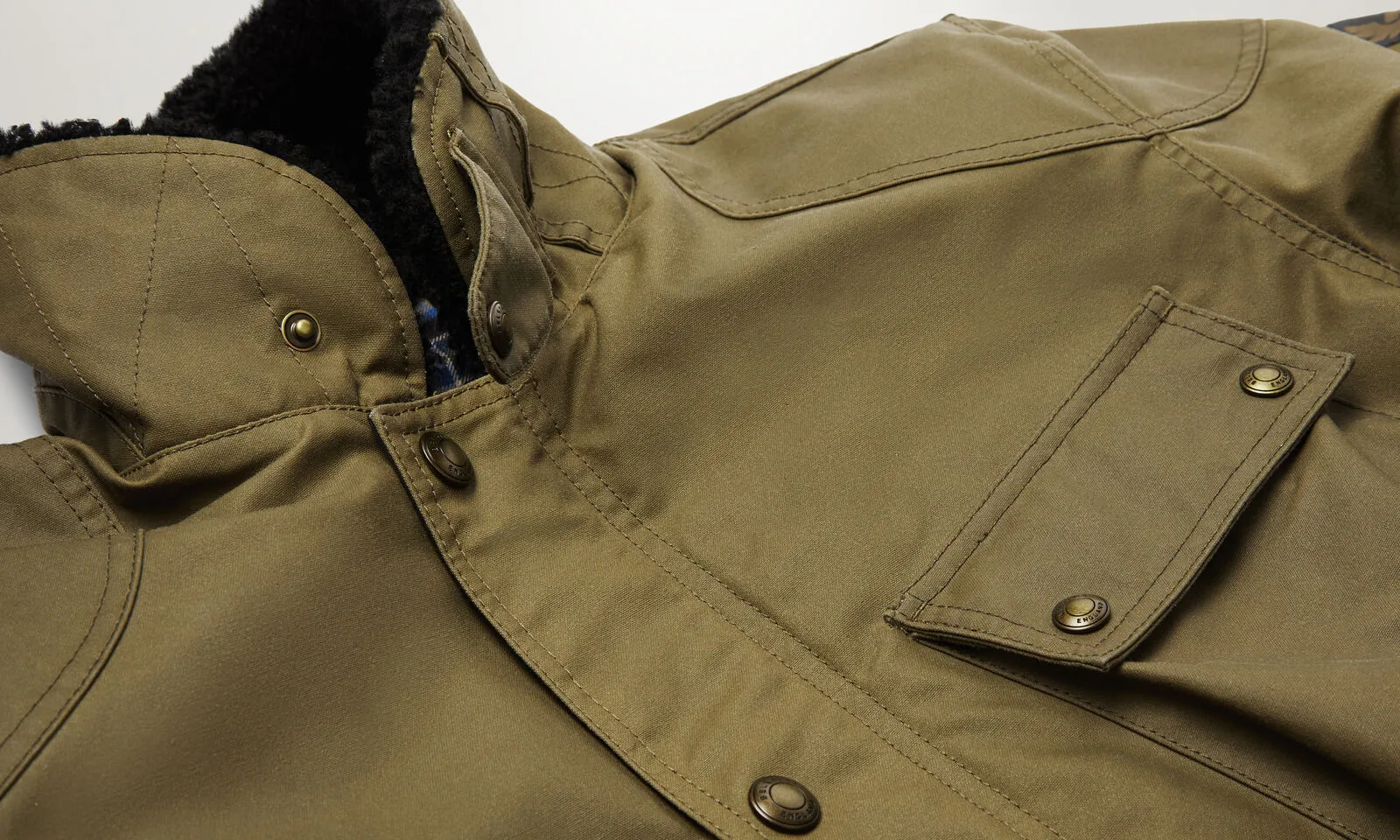 Belstaff Convoy Technical Waxed Motorcycle Jacket - Olive