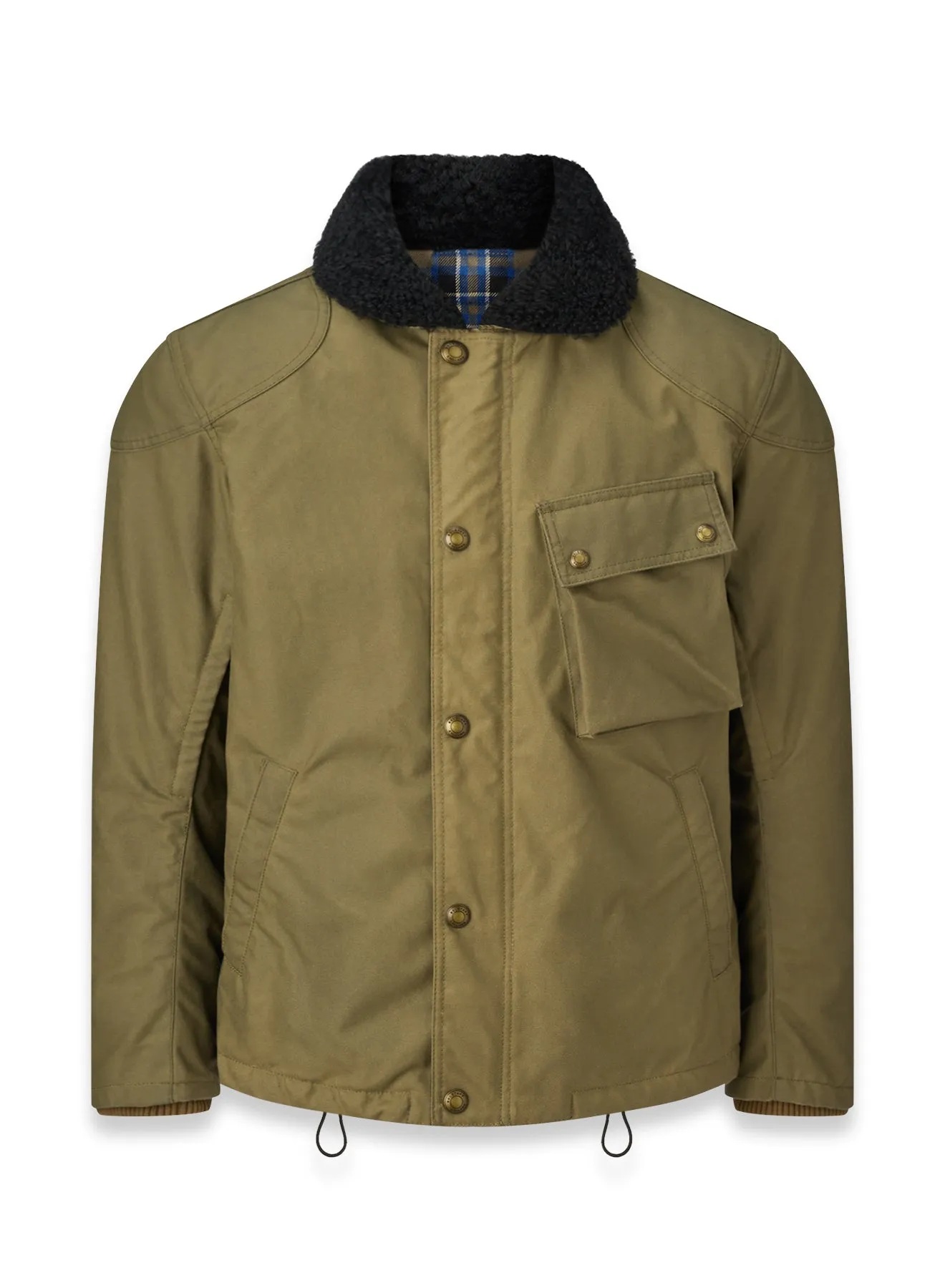 Belstaff Convoy Technical Waxed Motorcycle Jacket - Olive