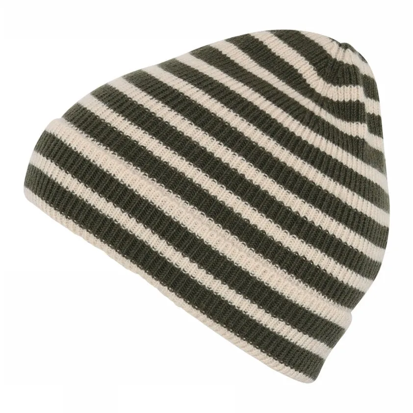 Bergen striped beanie