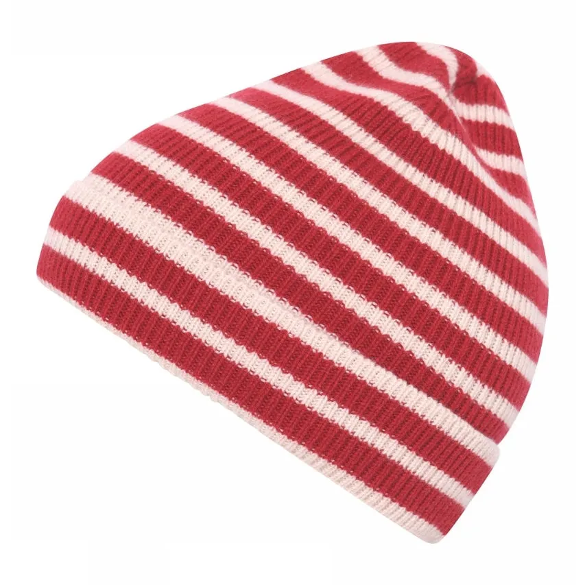 Bergen striped beanie