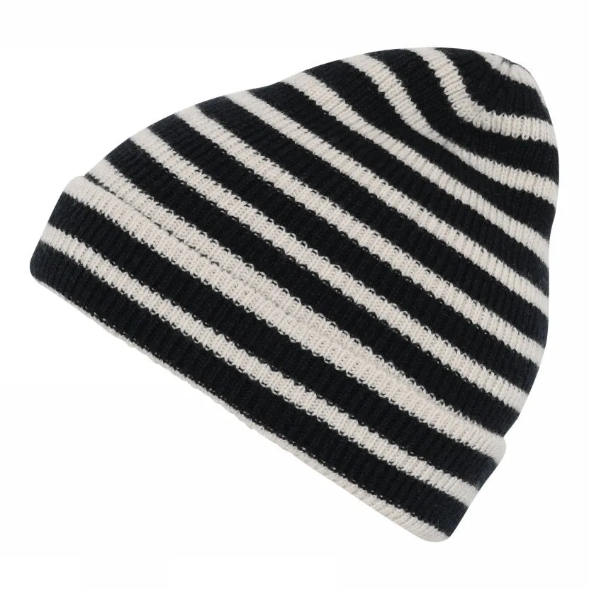 Bergen striped beanie