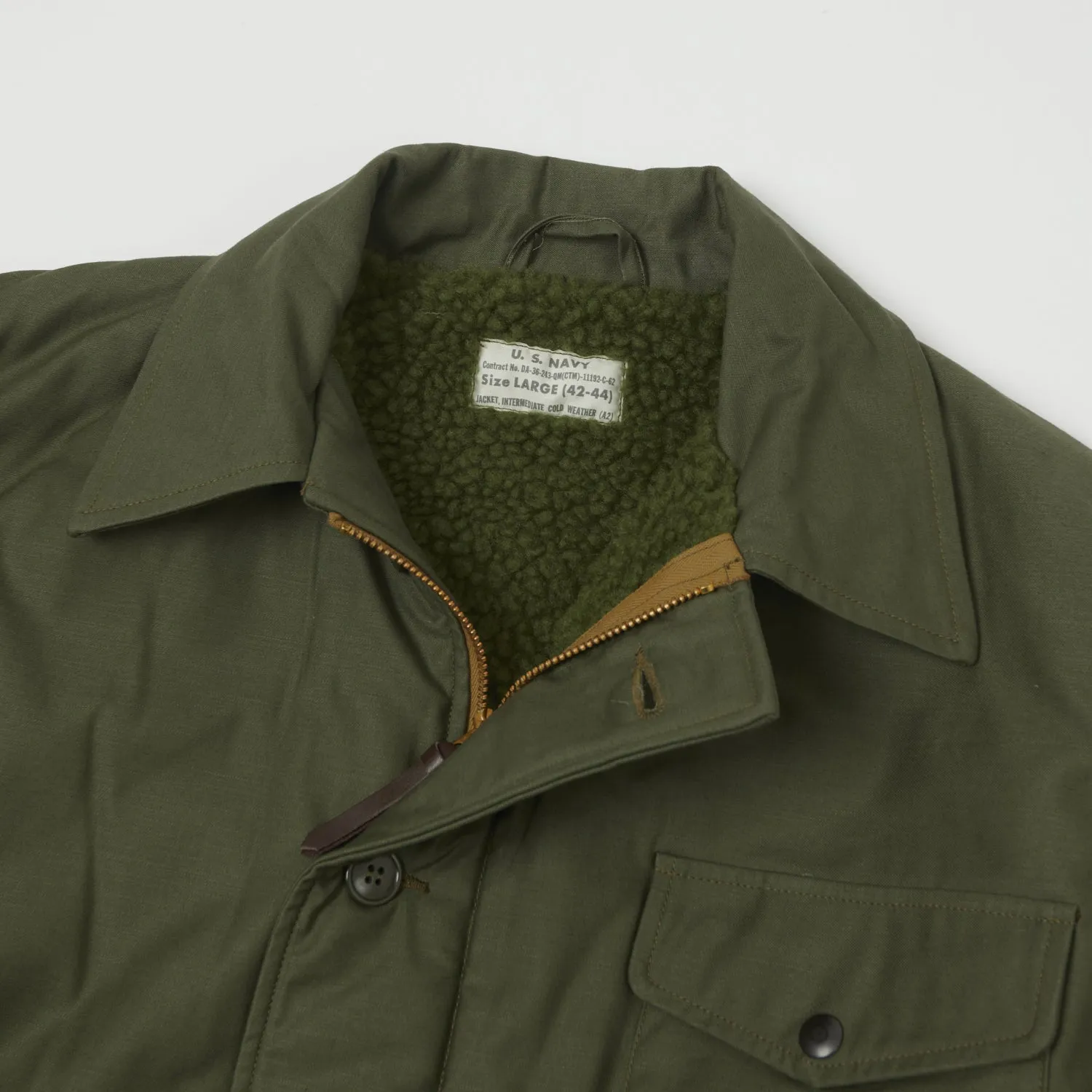 Buzz Rickson's Type A-2 Cold Weather Deck Jacket - Olive