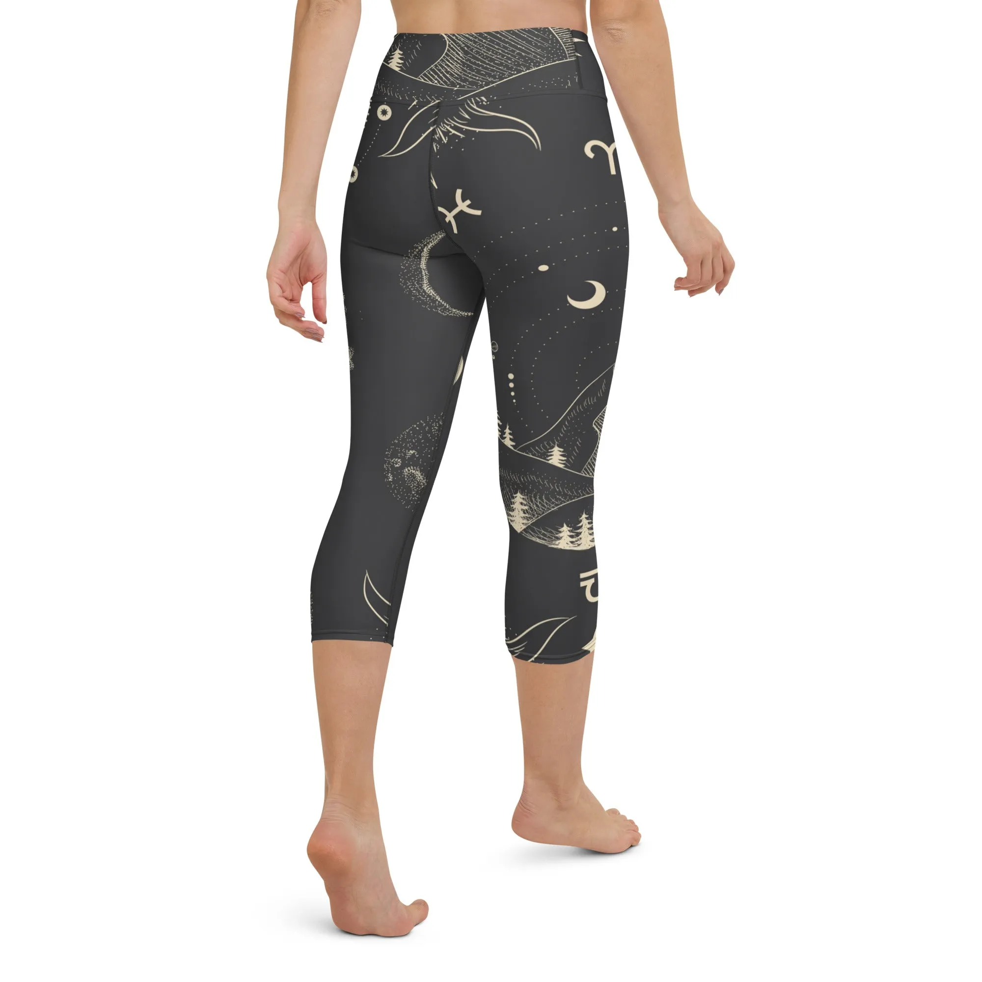 Celestial Yoga Capri Leggings | Fitness Capri Leggings lioness-love