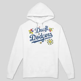 DRAFT DODGERS MEN'S HOODIE IN WHITE