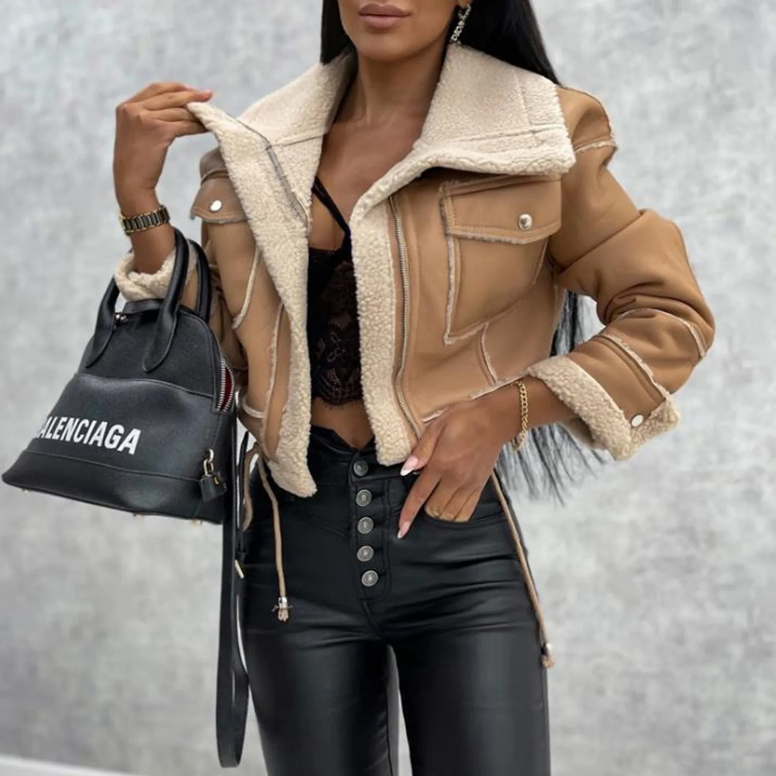 Francesca Faux Leather Jacket