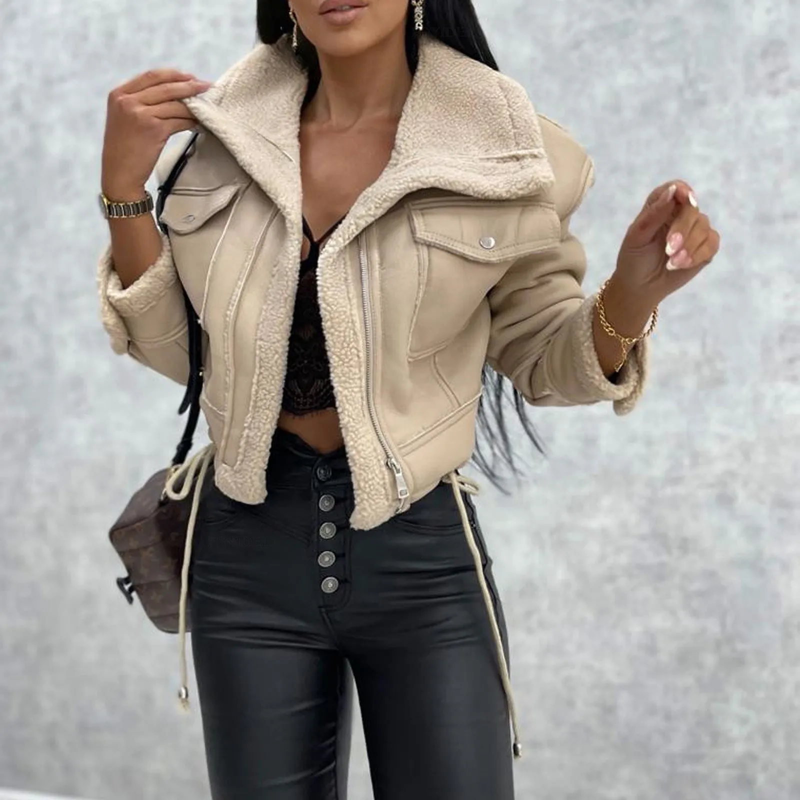 Francesca Faux Leather Jacket