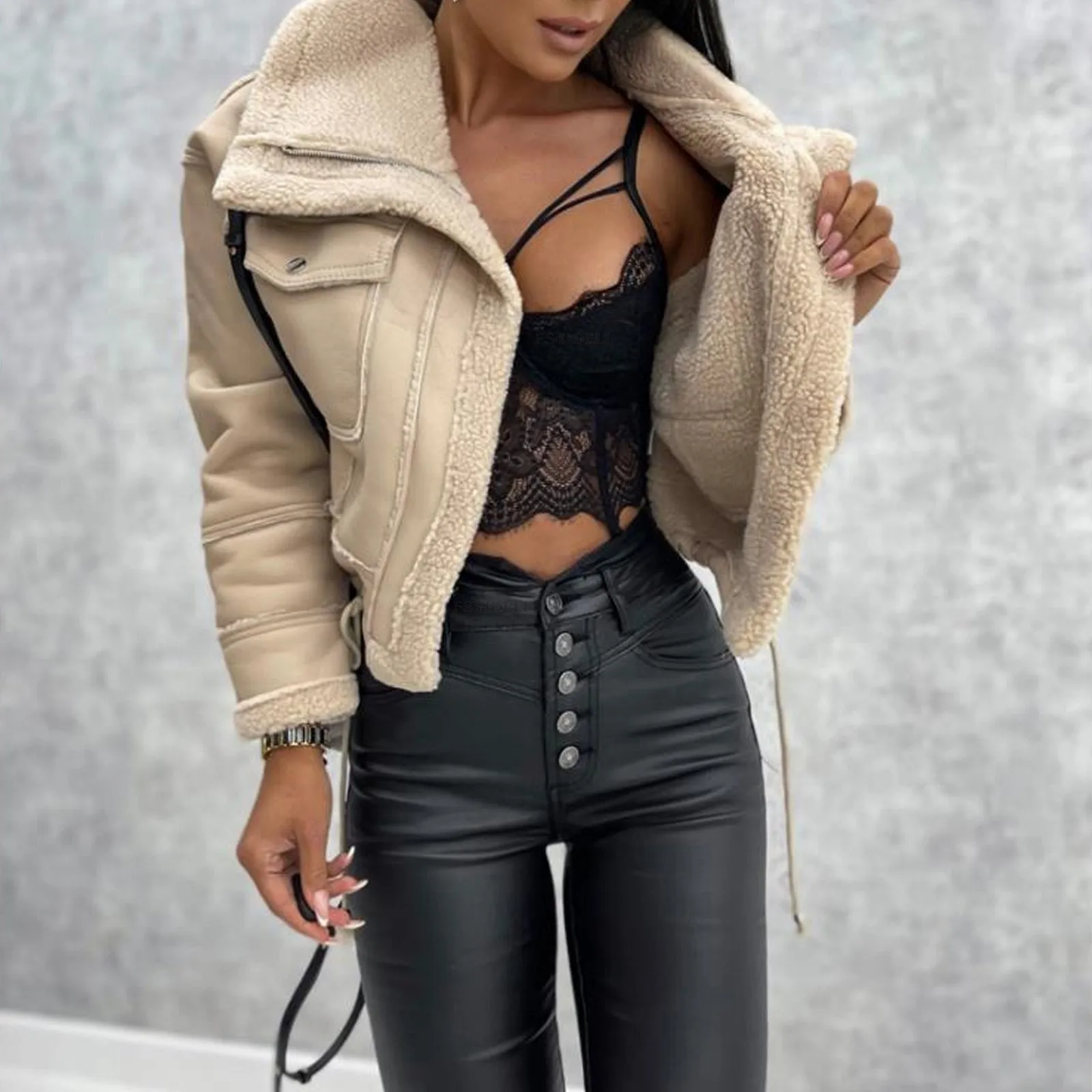 Francesca Faux Leather Jacket