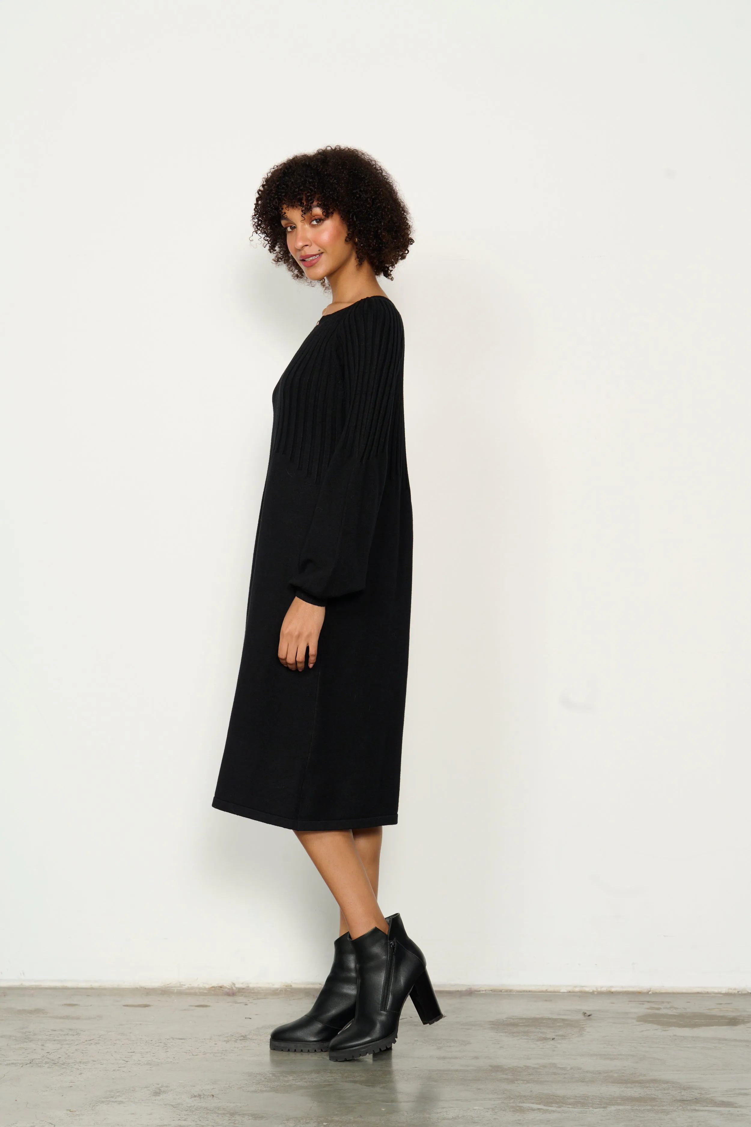 Half Rib Knit Dress