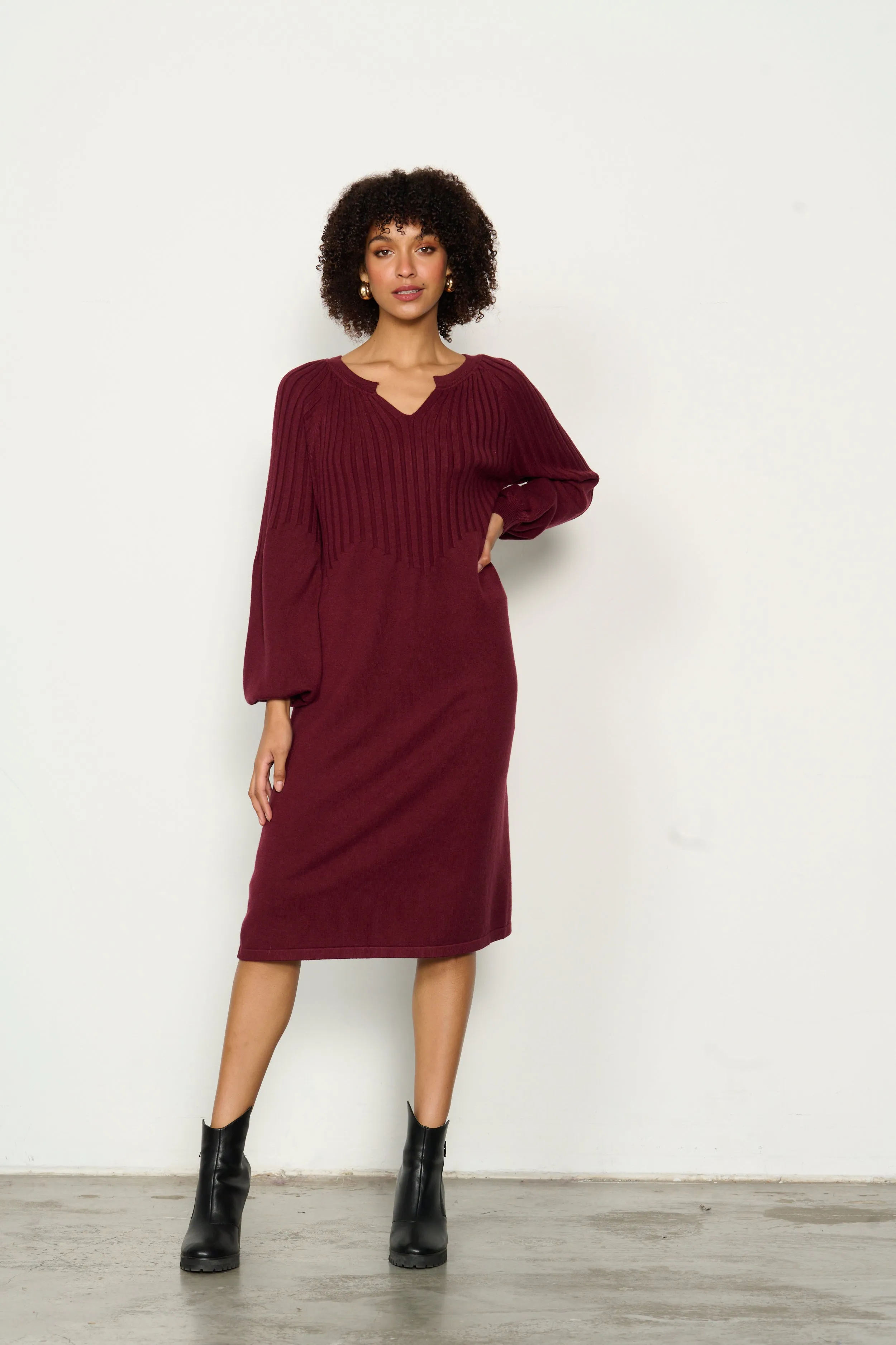 Half Rib Knit Dress