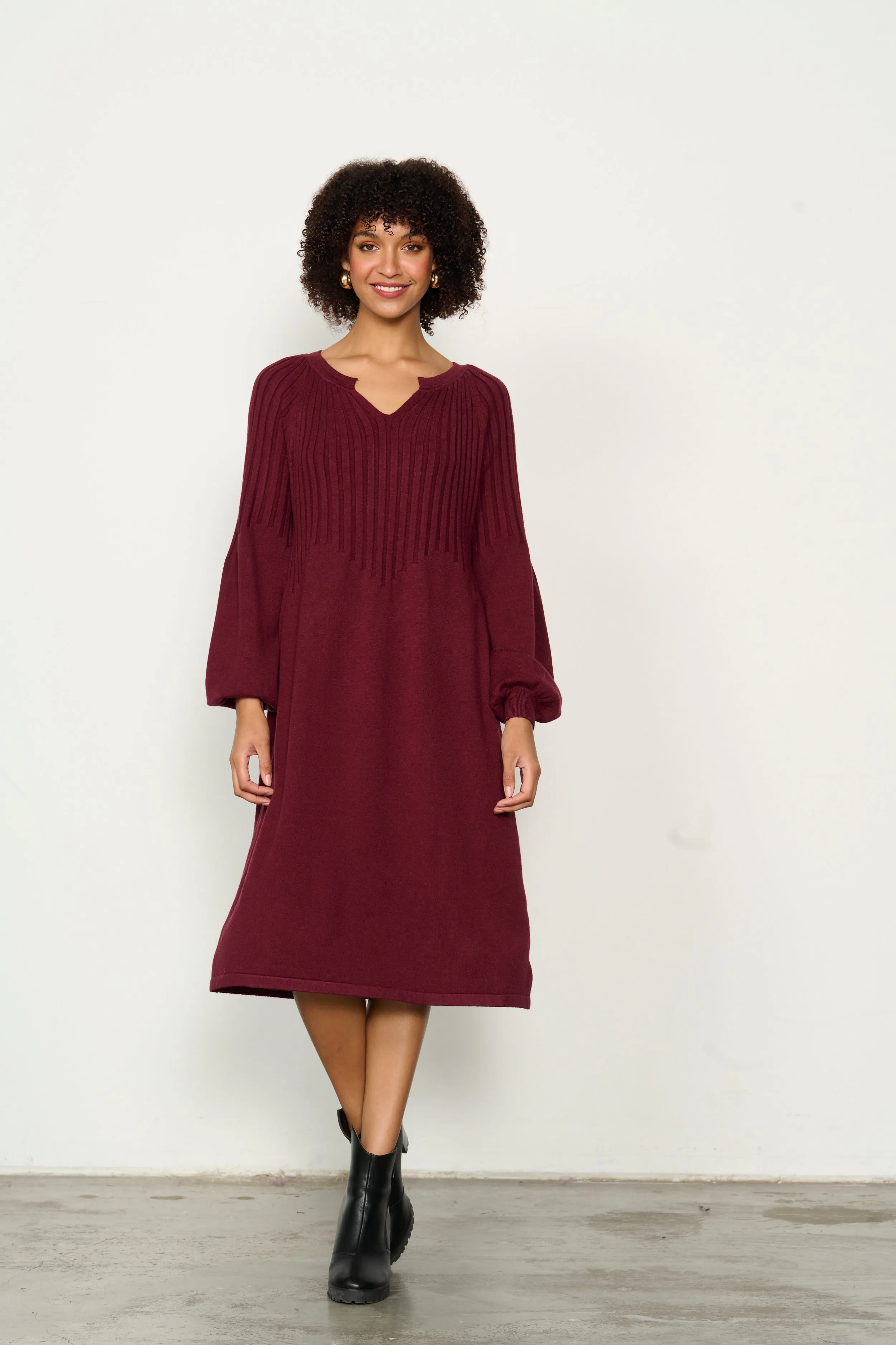 Half Rib Knit Dress