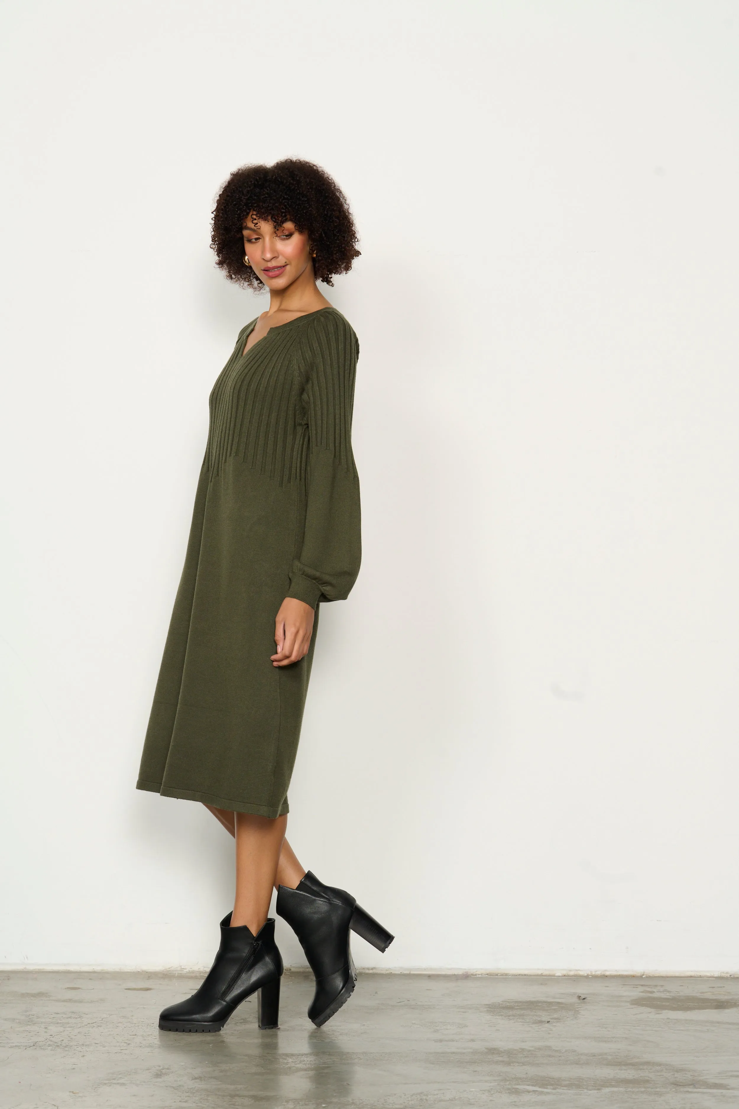 Half Rib Knit Dress