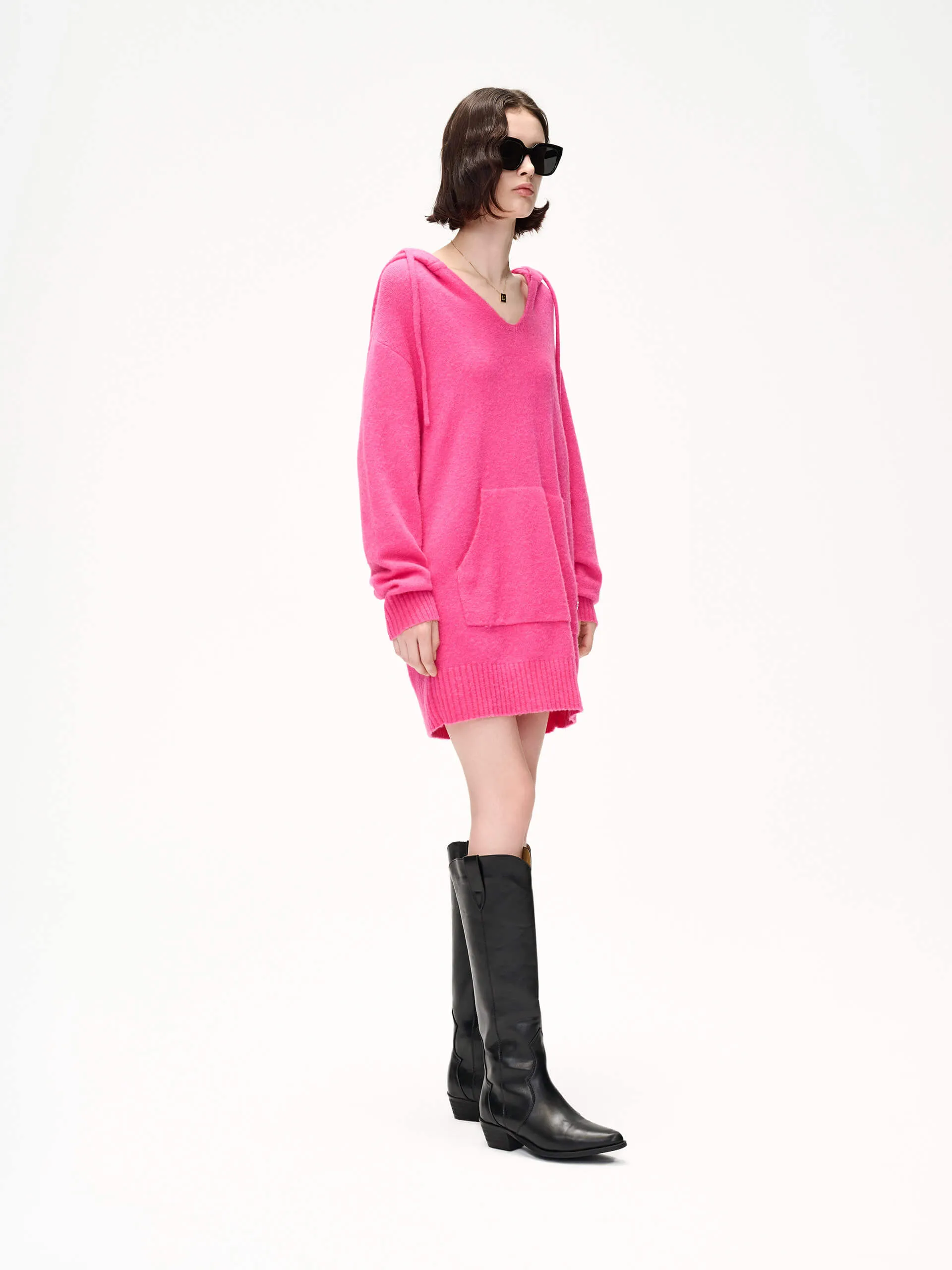 Mini Length Hoodie Dress