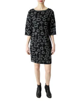 Miró Jacquard Baby Alpaca Shift Dress