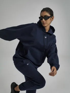 Navy Blue Thermal Co-ord Set (Hoodie and Jogger Combo)