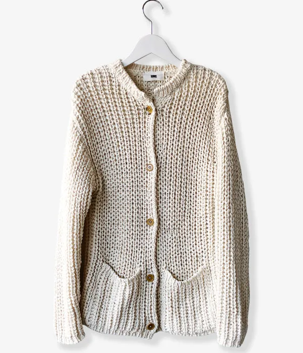 nowos/LOW GAUGE CARDIGAN(OFF WHITE)