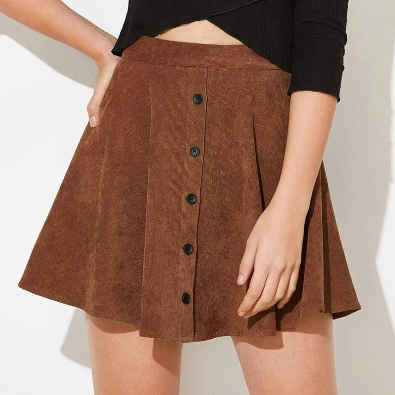 OAKWOOD CORDUROY SKIRT