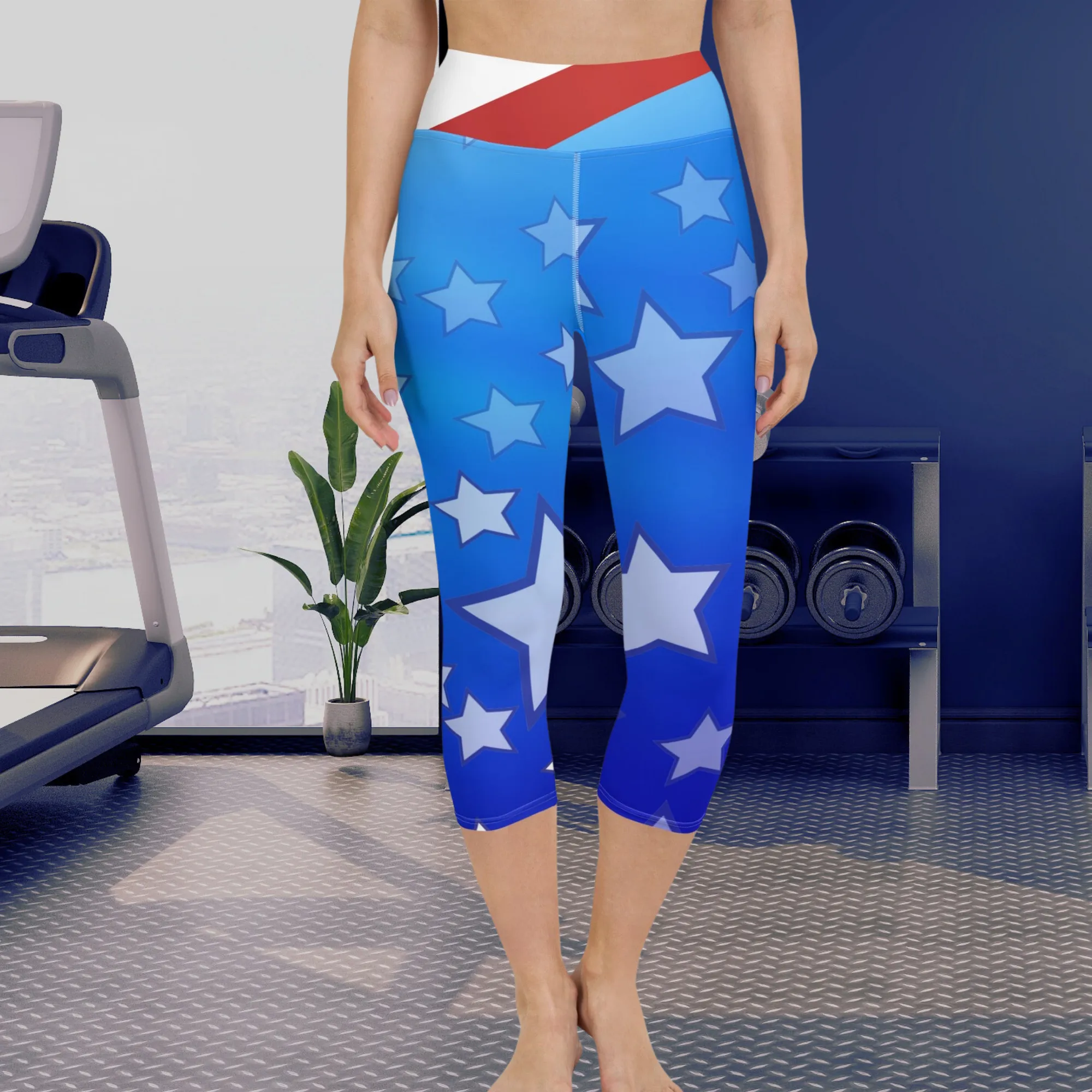 Patriot Yoga Capri Leggings lioness-love