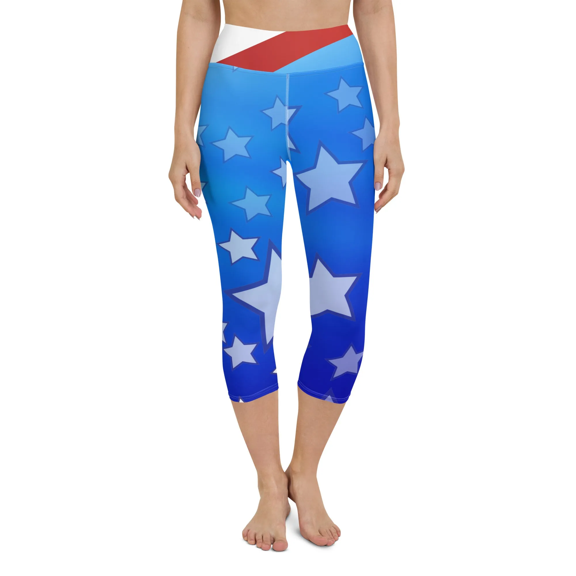 Patriot Yoga Capri Leggings lioness-love