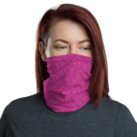 Pink Birthday Face Mask, Face Shield Headband Bandana Neck Warmer-Made in USA/EU