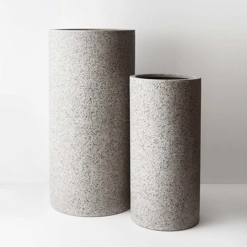 Pot Cenzo Cylinder Tall Grey