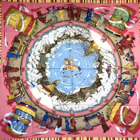 Prieres Du Vent Hermes Scarf by Dimitri Rybaltchenko 90 cm Silk Twill