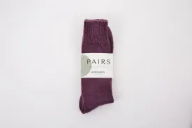 Purple Alpaca Everyday Socks  - Made in Britain