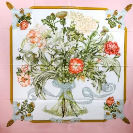 Regina Hermes Scarf by Leila Menchari 90 cm Silk Twill Pink Early Issue