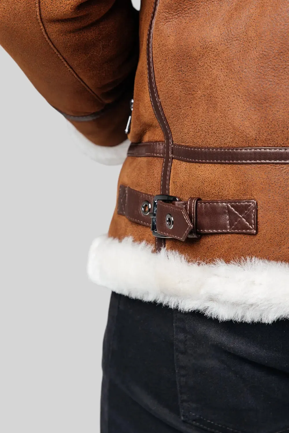 Remo Hooded Sheepskin Jacket