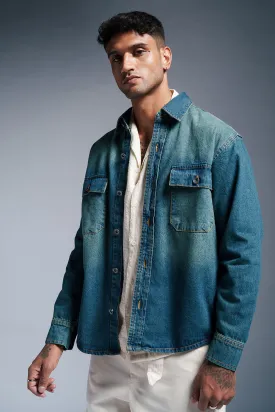 Retro Royal Men's Denim Jacket