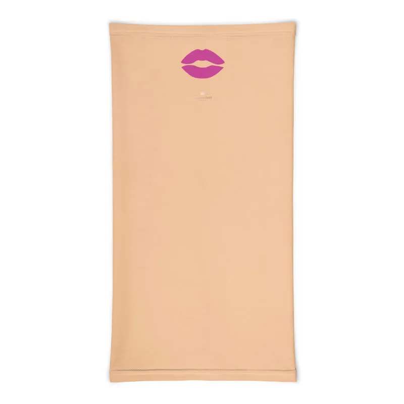 Sexy Pink Lips Neck Gaiter, Funny Washable Reusable Face Mask Coverings-Made in USA/EU