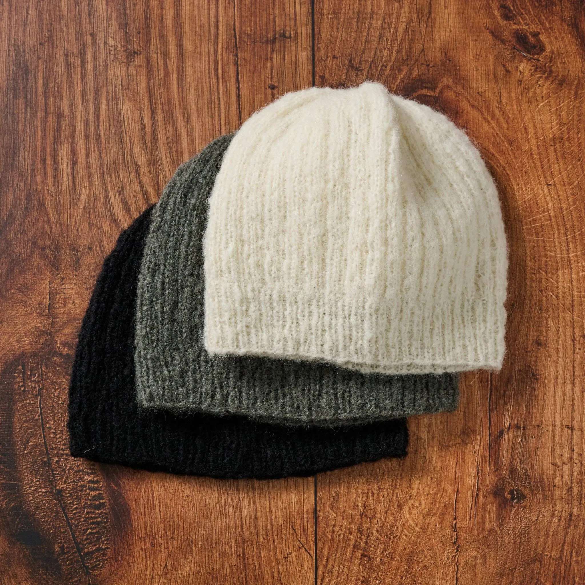 Slate Wool Knit Hat