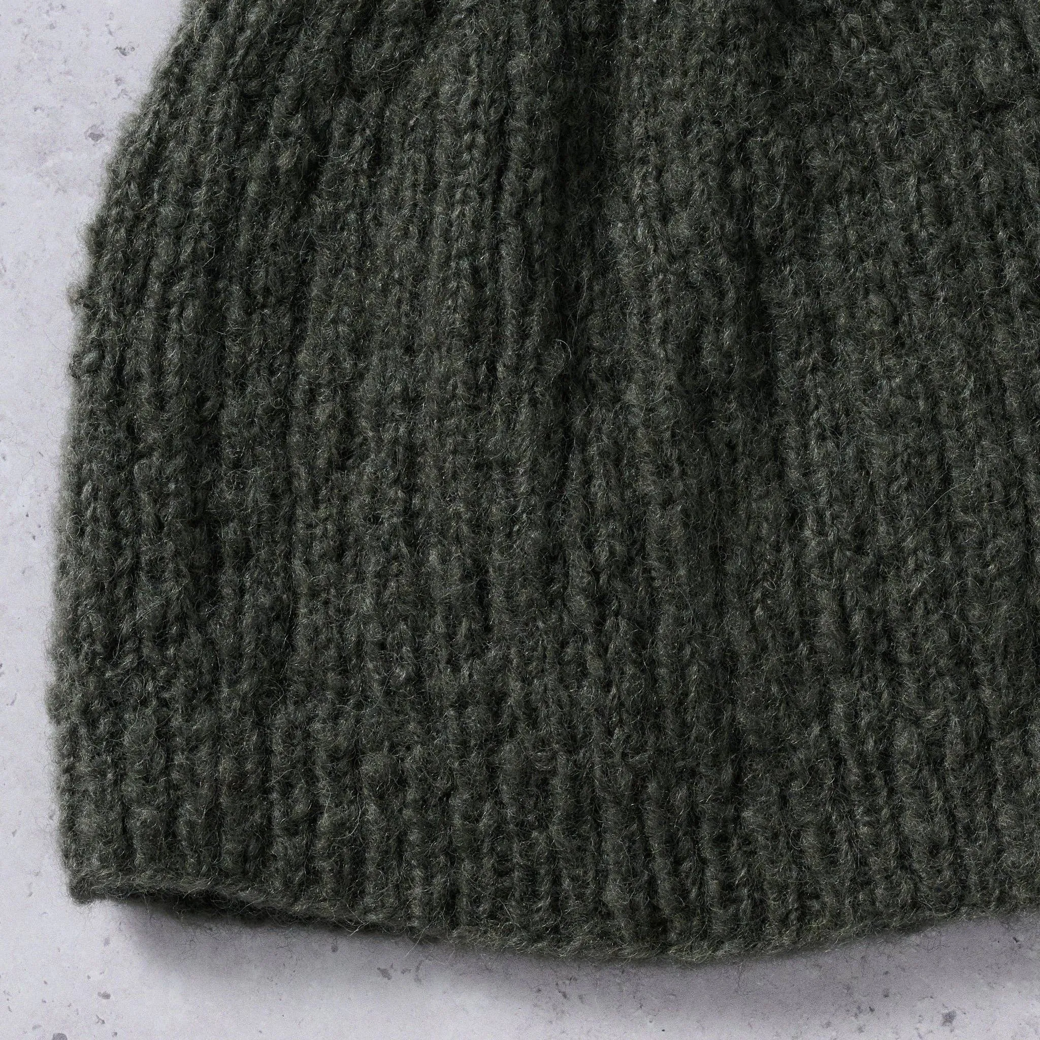 Slate Wool Knit Hat