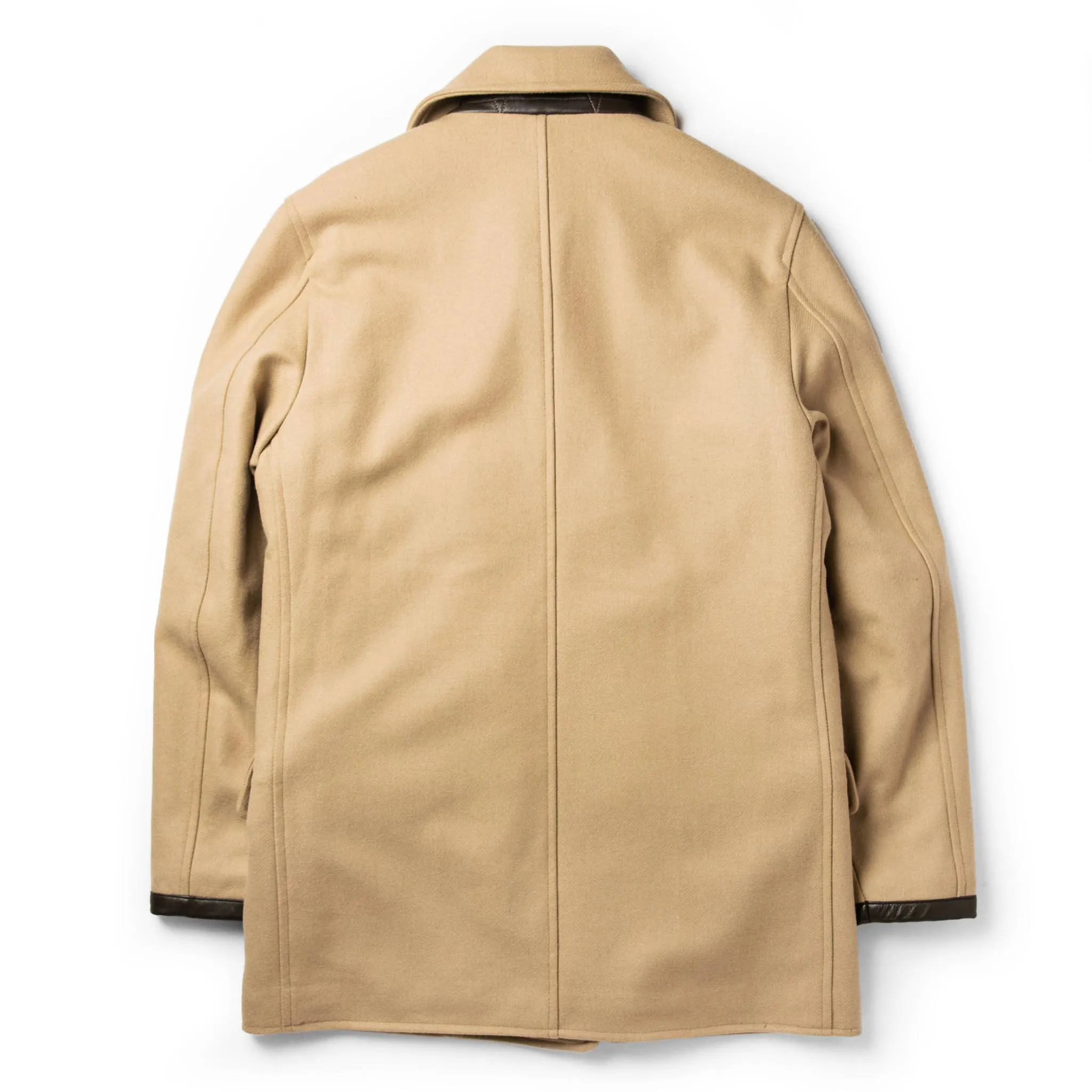 The Mendocino Peacoat in Camel Wool