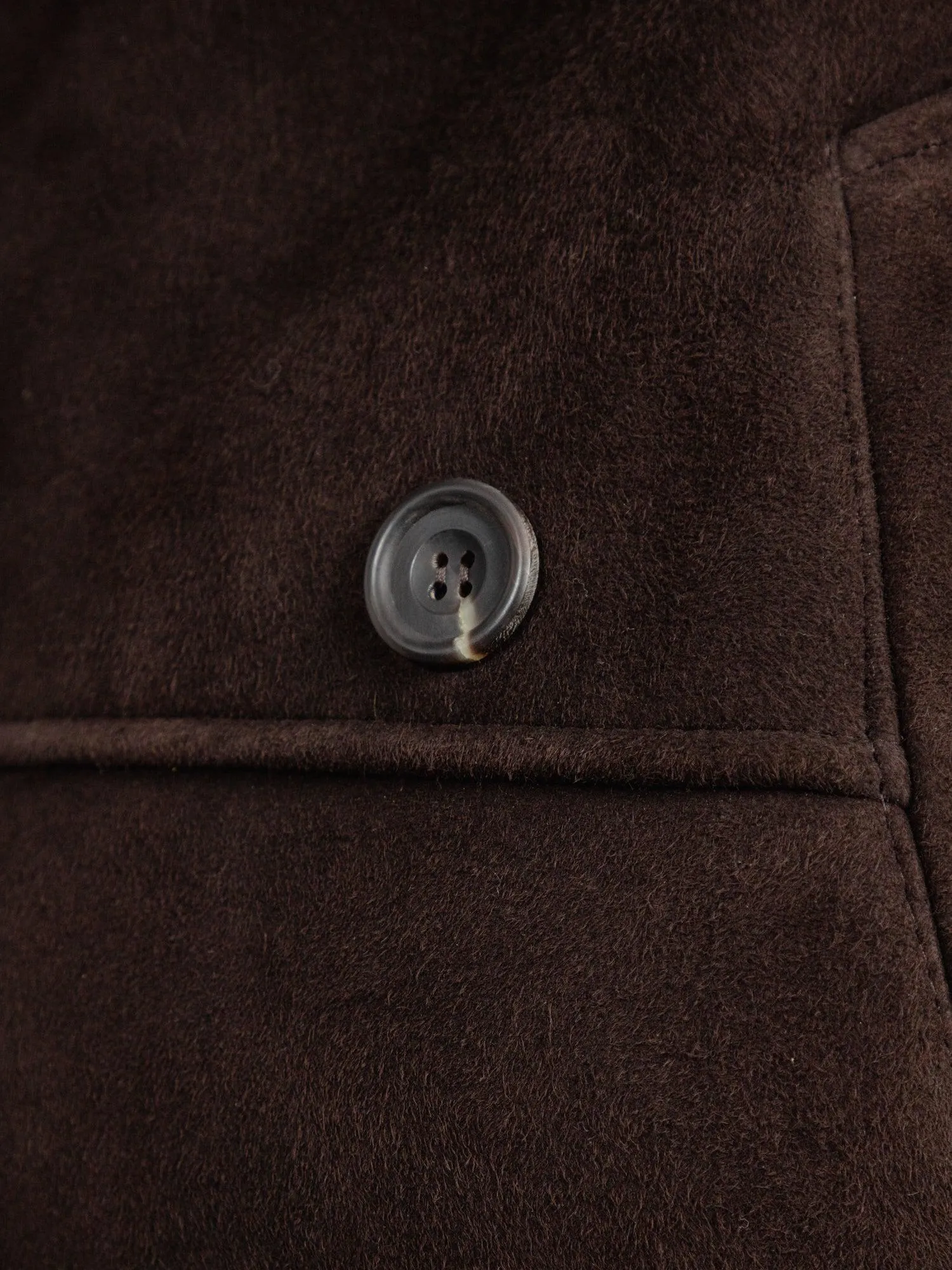 The Suede Shearling Peacoat