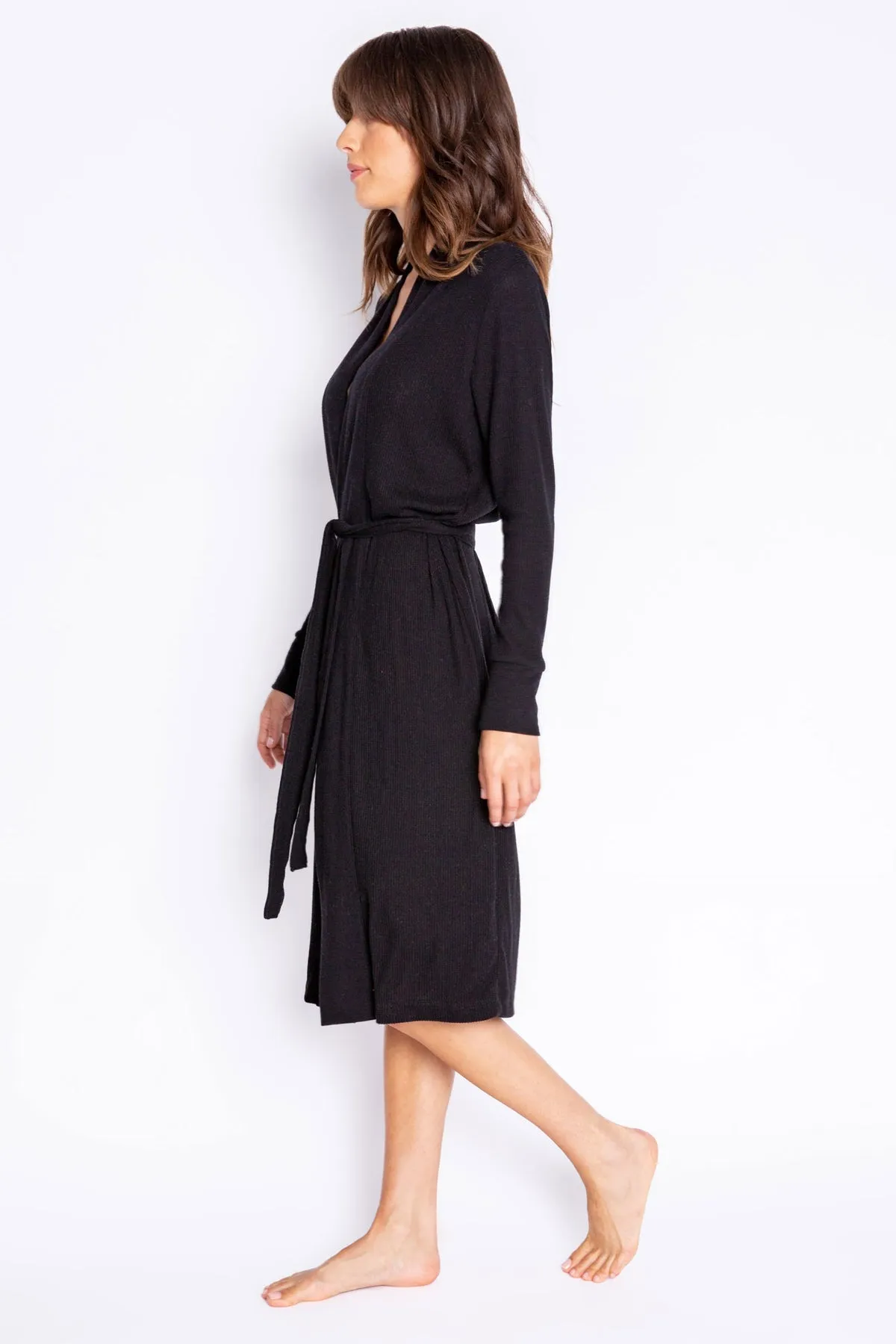 Thermal Basic Robe in Black