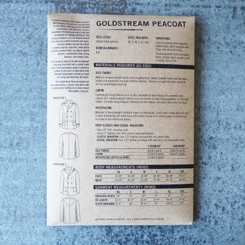 Thread Theory : Goldstream Peacoat