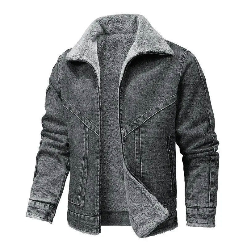 Tom Klein Denim Fleece Jacket