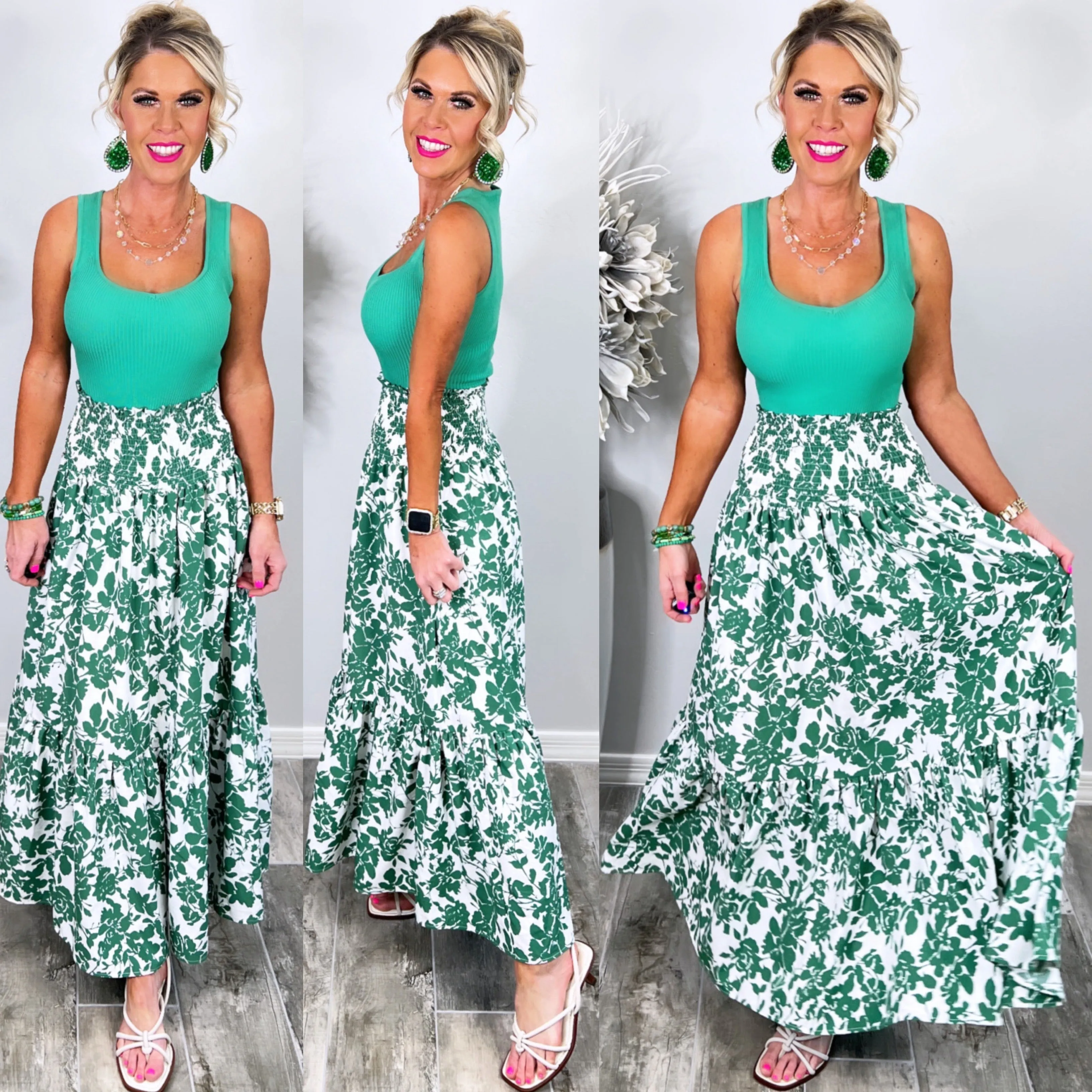 Wild Over You Floral Print Skirt