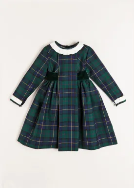 Windsor Tartan Dress in Green (12mths-10yrs)