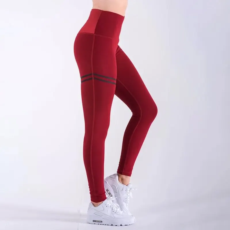 Women's Gym Leggings – Moisture-Wicking, Slimming Waistband Yoga Pants, Stylish Designs