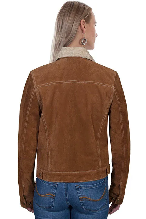 Women's Leather Jacket Collection Suede: Scully Western Jean Shearling