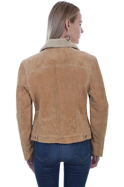 Women's Leather Jacket Collection Suede: Scully Western Jean Shearling